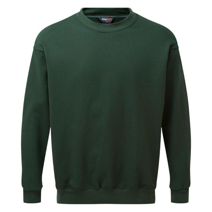HAZTEC® Bakken Flame Resistant Anti-Static Inherent Sweatshirt Green Front