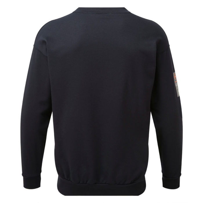 HAZTEC® Bakken Flame Resistant Anti-Static Inherent Sweatshirt Navy Back