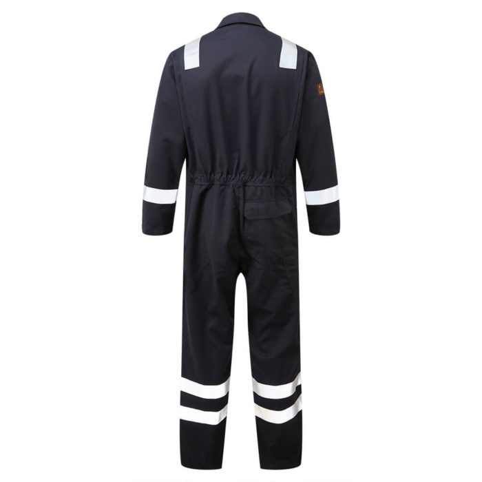 HAZTEC® Rincon Flame Resistant Anti-Static Inherent Coverall Navy Back