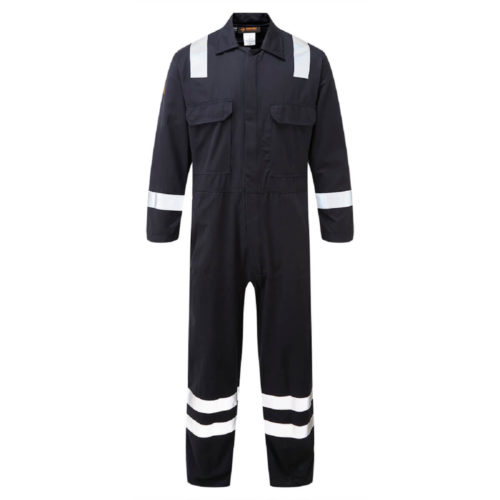 HAZTEC® Rincon Flame Resistant Anti-Static Inherent Coverall Navy Front